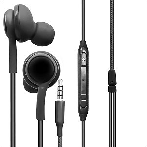 Fone de Ouvido Intra-Auricular Com Microfone P3 Stereo Preto