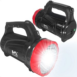 Lanterna Recarregavel Led Potente Com Carregador 1200 mAH 1 Led 10V Bivolt