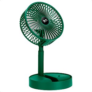Mini Ventilador Sem Fio Recarregável Dobrável Portátil Usb Silencioso Potente