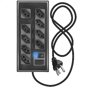 Filtro de Linha Anti Chamas Com Chave On E Off Bivolt