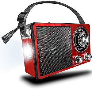 Rádio Retrô AM FM SW Com Entrada USB SD Aux MP3 Vintage