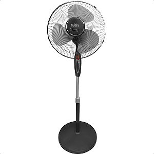 Ventilador Torre 3 Hélices 127v 45w Triplo Pedestal 130cm Ajuste De Altura