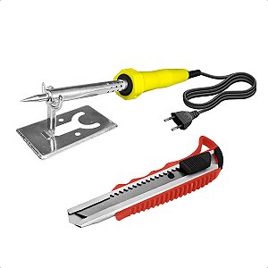 Ferro De Solda 40W 220V Elétrico E Estilete Doméstico 18mm