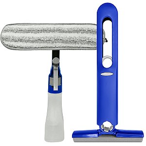 Rodinho Pulverizador Recipiente 250ml E Mini Mop Dobrável