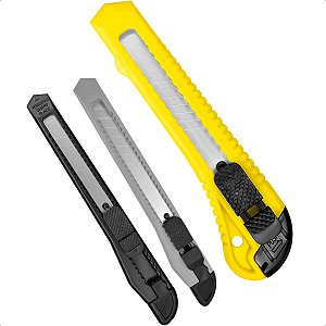 Kit Com 3 Estiletes Profissional Com Trava Cabo Emborrachado