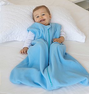 Saco de dormir para bebê em Microsoft azul (inverno) - Pipirica