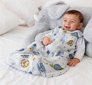 Saco de dormir para bebê em Moletinho Espaço (Meia Estação)