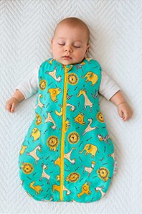 Saco para bebê dormir malha 100% algodão safari (verão)
