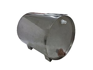 Caixa De Agua Aço Inox 30l Para Boiler Solar Flange E Boia