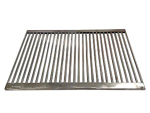 Grelha Churrasco Uruguaia 54x35cm Tubos Aço Inox 304 Ribsol