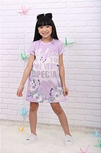 Vestido infantil Petit Cherie casual verão borboleta lilás