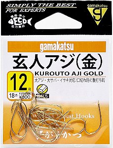 Anzol Gamakatsu Kurouto Aji Gold