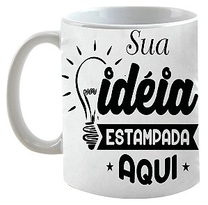 CANECA DE CERÂMICA (PERSONALIZADO) 5 UNIDADES