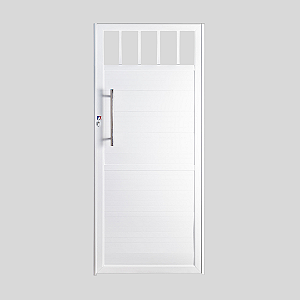 Portão Lambri de Alumínio com Puxador