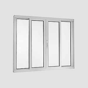 Janela de Alumínio 4 Folhas - Linha Suprema