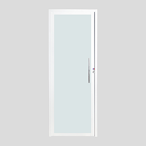 Porta Glass com Puxador e Vidro Temperado - Medida: 210x90