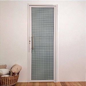 Porta Glass com Puxador e Vidro Temperado - Medida: 210x90