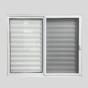 Janela Veneziana de Alumínio 3 Folhas - Linha Suprema