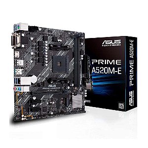 Placa Mae Asus PRIME A520M-E AM4 AMD DDR4 HDMI M.2 Ryzen