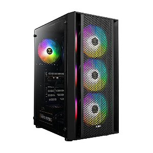 Gabinete Gamer Gamdias Aura GC2 Mid Tower Preto S/ Fan