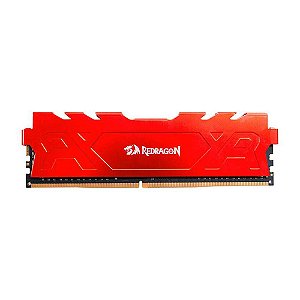 Memoria Ram 8GB DDR4 Redragon Rage 3200Mhz/CL16 Vermelha