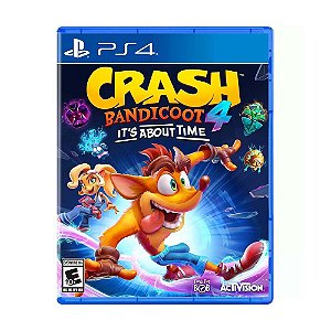 Crash Bandicoot 4 It's About Time - PS4 Mídia Física