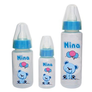 Conjunto 03 Mamadeiras 240/140/80ml - Azul