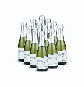 CAIXA - VINHO ESPUMANTE BRANCO PINHAL ALTO MOSCATEL/187 ML (12 UN)