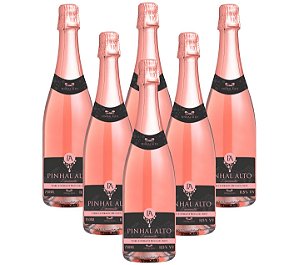 CAIXA VINHO ESPUMANTE ROSE PINHAL ALTO MOSCATEL/750 ML (6 UN)