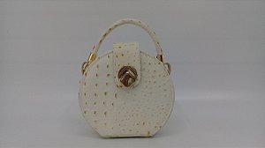 Bolsa circular (croco Palha)