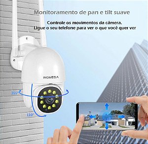 Speed dome câmera 1080p de rastreamento sem fio 5mp