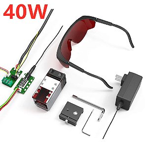 Laser 40 W 12 V X 3a Ttl/pwm adequado P/ gravação e corte azul 450nm 445nm (40000mw)