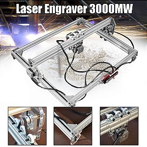 Gravadora Laser Grava, Corta, Router 2 Eixo Área 65x50cm (com Laser 3000mw)