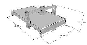 CNC Robotec lll Alumínio Areá útil 1049x1490x260