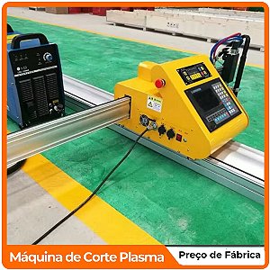 Máquina CNC Plasma Portátil 1525 para Corte de Aço Inox