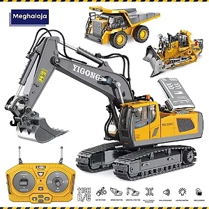 Caminhão Escavadeira de Controle Remoto para Crianças