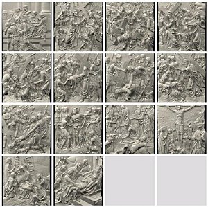 Arquivos STL para modelos 3d cnc gravura, router (14 peças) religião