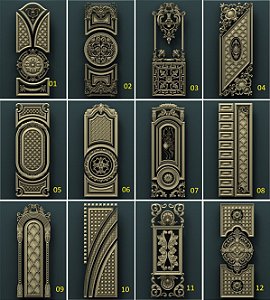 Arquivos STL para modelos 3d cnc gravura, router ALMOFADA PARA PORTAS - (1peça)