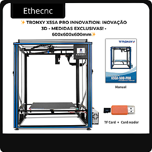 ✨ TRONXY X5SA PRO INNOVATION: INOVAÇÃO 3D - 600x600x600mm✨ + CARTA DE ESCLUSIVIDADE