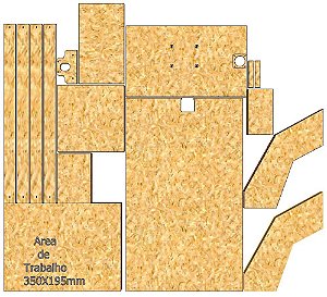 Kit Mdf Cnc 1.0 + Trilhos + Parafusos