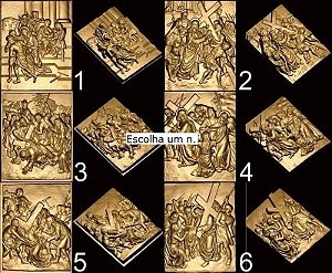 Kit Stl Via Sacra 3d Cnc Router Gravura, Decorativo 14 Peças