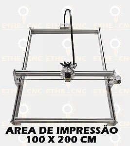 Gravadora Laser Grava, Corta, Router 2 Eixo Área 1000x2000mm (com Laser 15000mw)