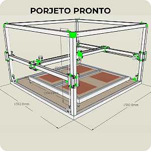 Impressora 3D_ X5SA - Área Gigante de Impressão 1300x1300x1500 mm 🚀 | Pronta para Uso