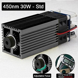 Laser 30 W 12 V X 3a Ttl/pwm Adequado P/ Corte Azul 450nm 445nm 30000mw
