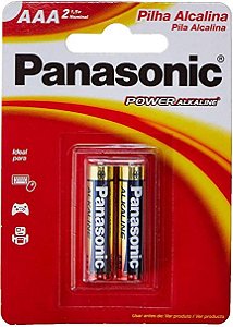 Pilha Palito Panasonic AAA C/2