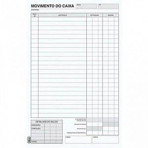 Livro Movimento Caixa São Domingos Ref.:6412-1 c/ 50x2 fls