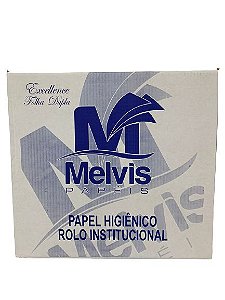 Papel Higiênico Rolão Folha Dupla 8x10x250m Melvis