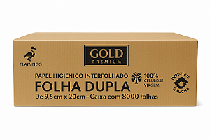 Papel Higiênico Interfolhado Extra Luxo 8.000 Folhas Duplas 28G