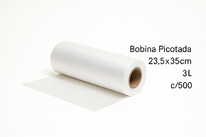 Bobina Picotada 23,5x35cm 3L c/500
