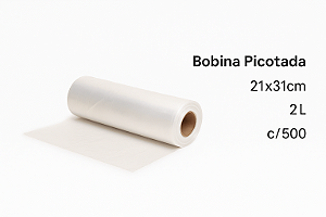 Bobina Picotada 21x31cm 2L c/500